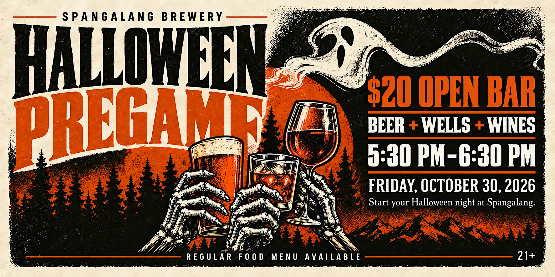 Halloween Pre Game - $20 Open Bar