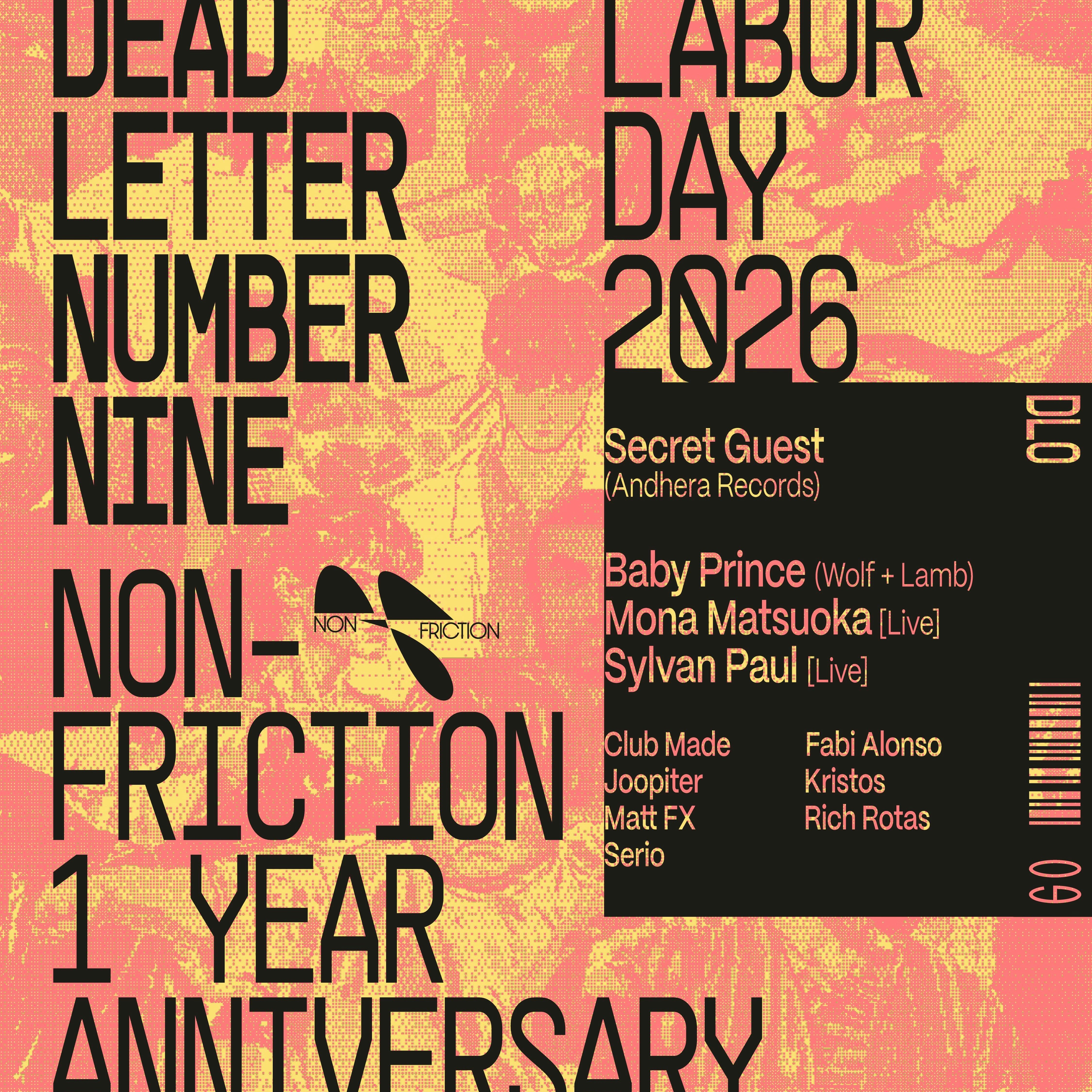 Non Friction Records 1 Year Anniversary Labor Day