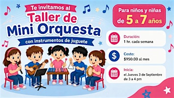 Taller de Mini Orquesta (5 a 7 años)