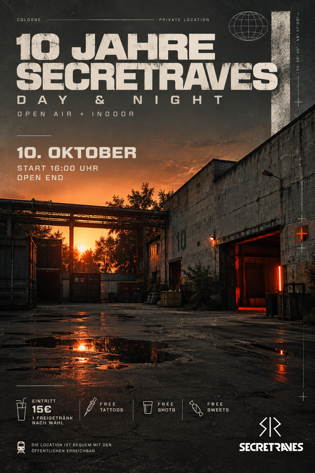 10 YEARS SECRETRAVES // DAY&NIGHT // OPEN AIR & INDOOR