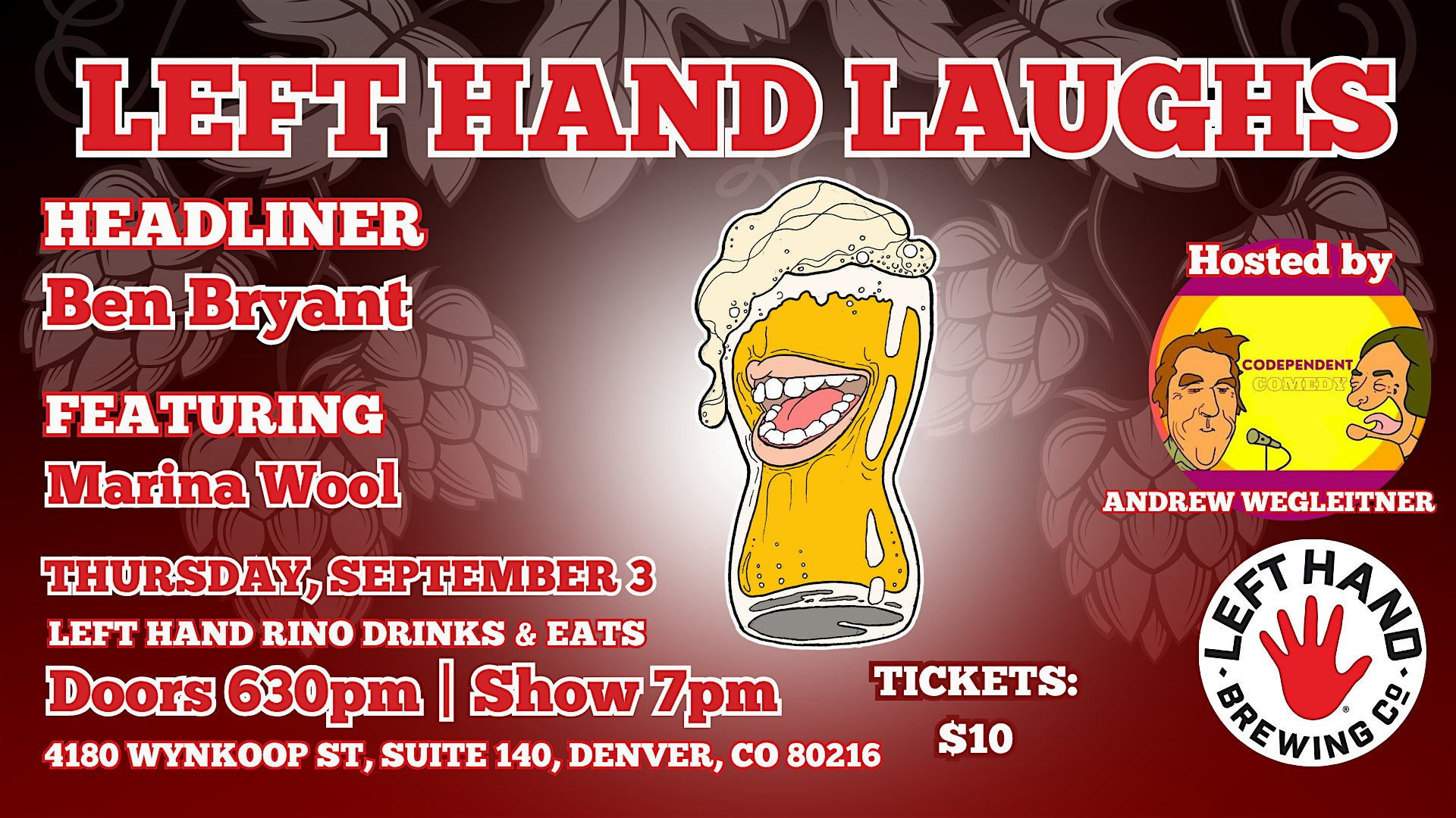 Left Hand Laughs RiNo with Ben Bryant