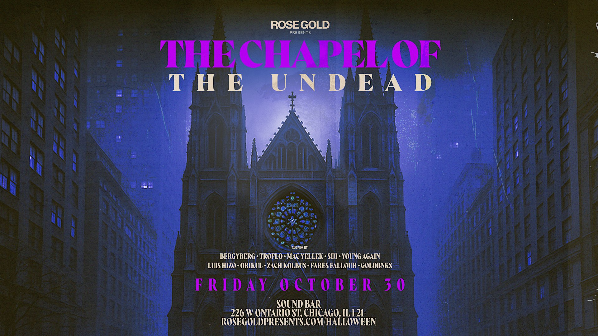 Sound Bar Halloween Party: Chapel of the Undead — Oct 30