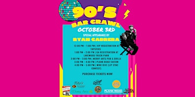 90's Bar Crawl-Lakewood