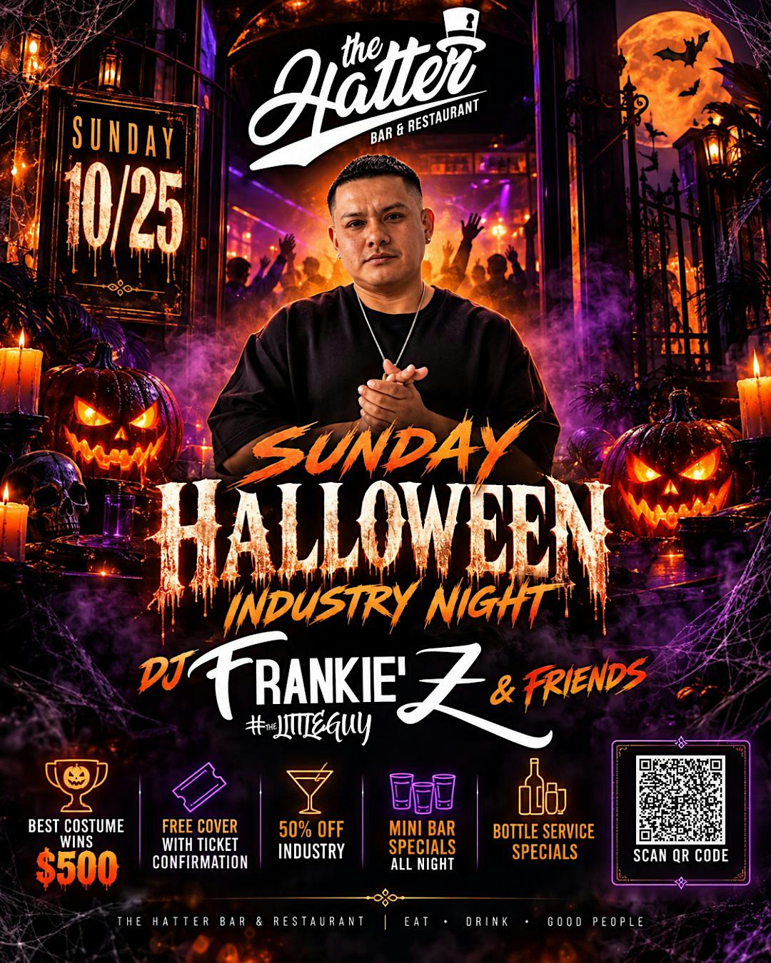 Halloween Industry Night W/ DJ Frankie Z & Friends ( Ft. DJ Bajah & Nico )