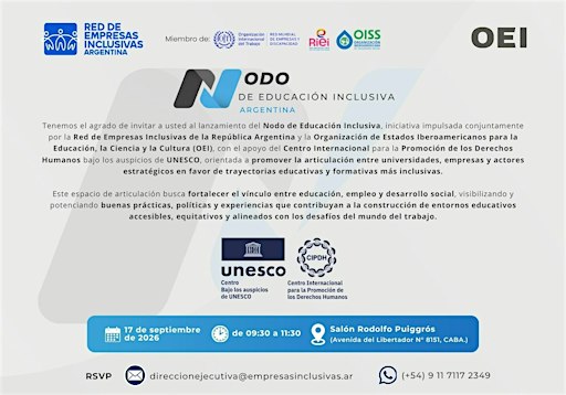 Lanzamiento Nodo de Educación Inclusiva Argentina