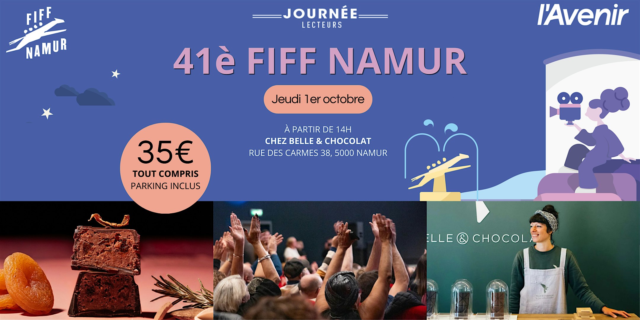 Une journée placée sous le signe du chocolat et du cinéma