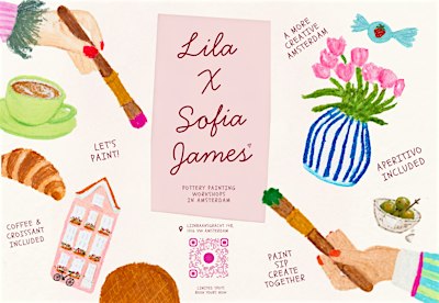 Pottery Painting Workshop  Lila Amsterdam × Sofia James Pottery