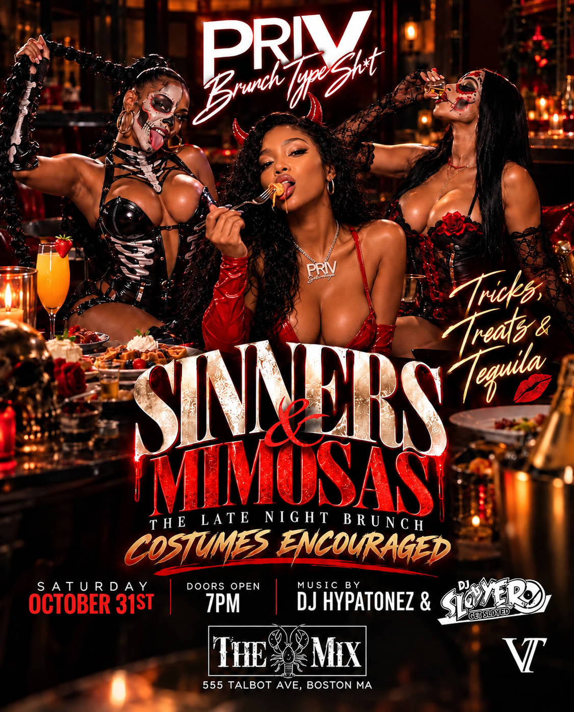 SINNERS & MIMOSAS - Priv Brunch Type Sh*t