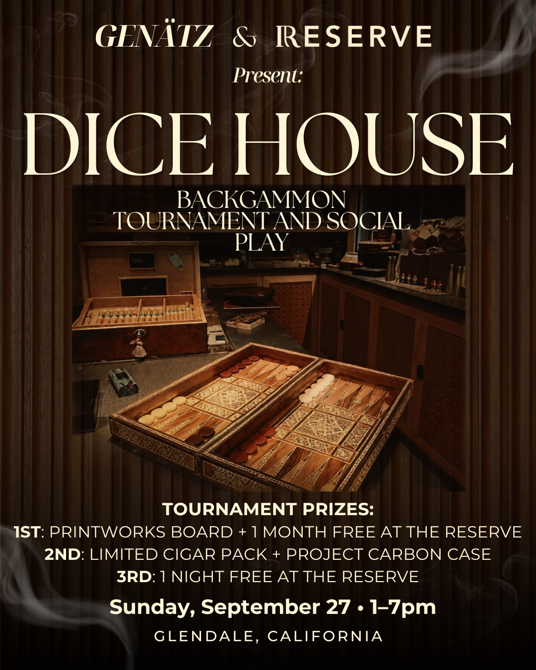GENÄTZ Presents: DICE HOUSE
