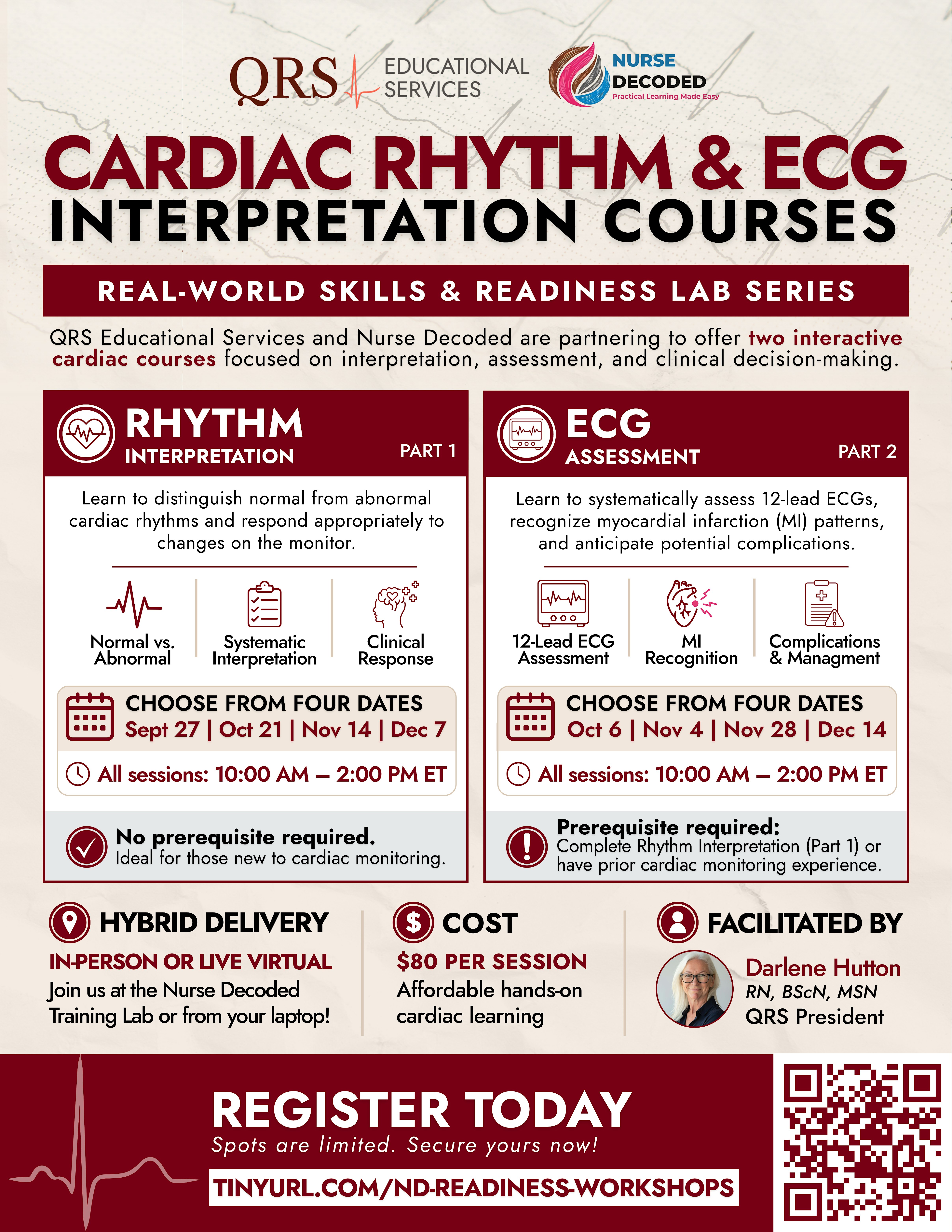 QRS x Nurse Decoded Readiness Lab™: 12-Lead ECG Interpretation (Part 2)