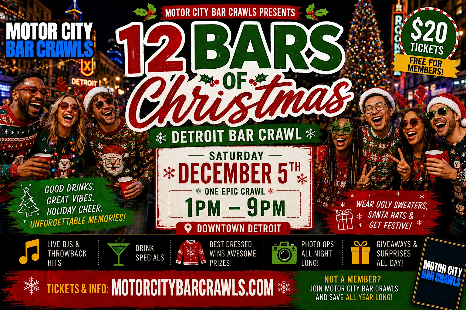12 Bars of Christmas: Detroit Bar Crawl