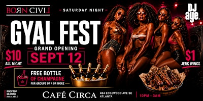 #1 SATURDAY NIGHT ROOFTOP PARTY IN ATLANTA :GYAL FEST