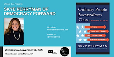 Writers Bloc Presents Democracy Forward Founder Skye Perryman
