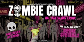 LOS ANGELES ZOMBIE CRAWL - Halloween Bar Crawl - Party Pass to 10+ Bars