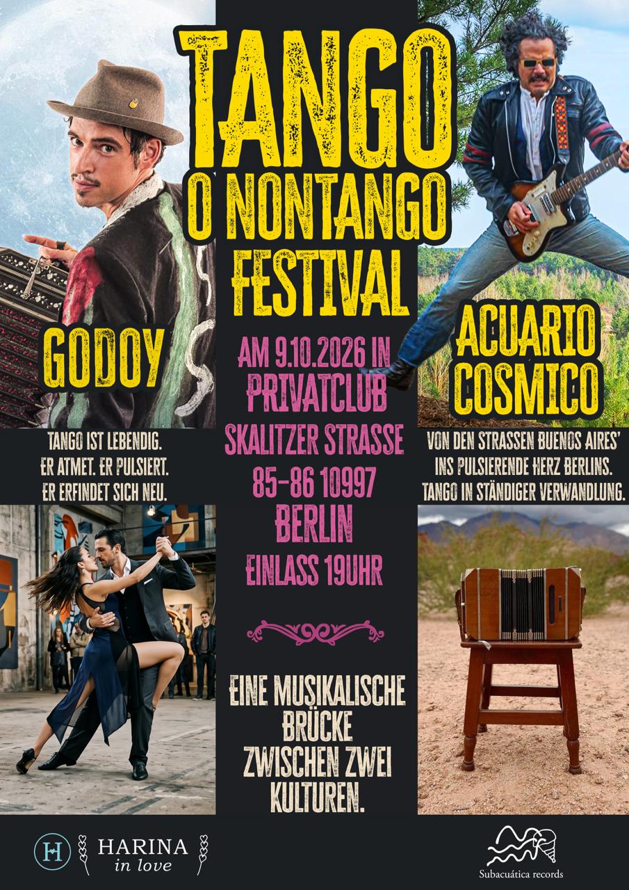 Tango o Nontango Festival (Psych Surf meets Tango) Godoy + Acuario Cosmico