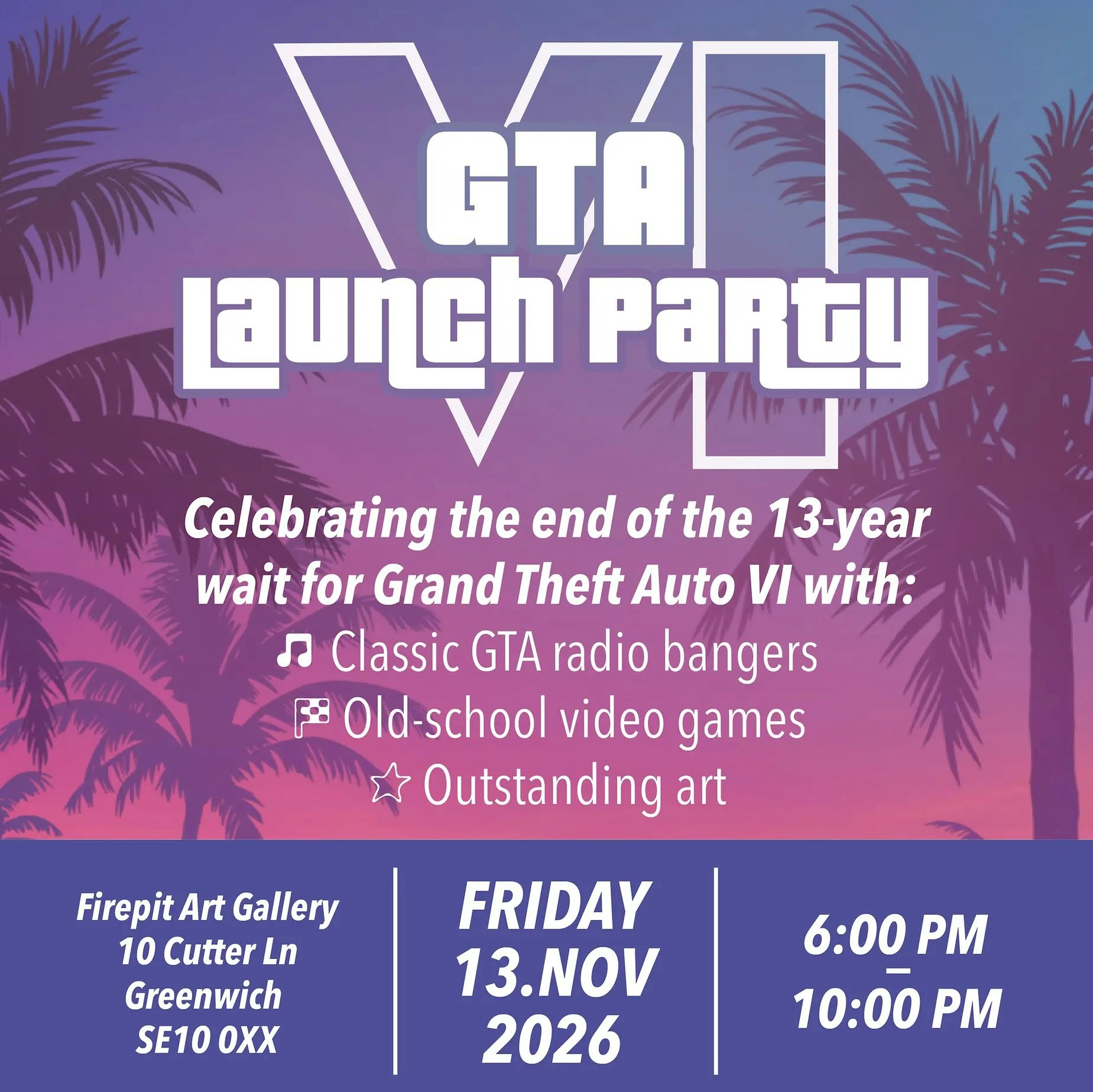 GTA VI Launch Party