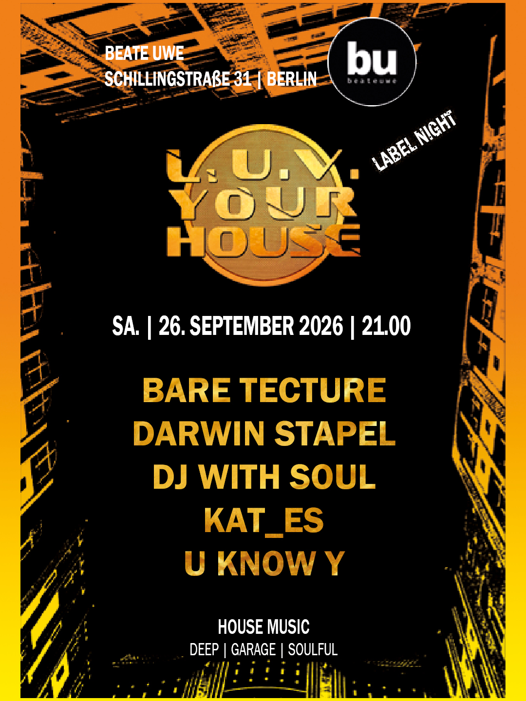 Beate Invites /// L.U.V. YOUR HOUSE
