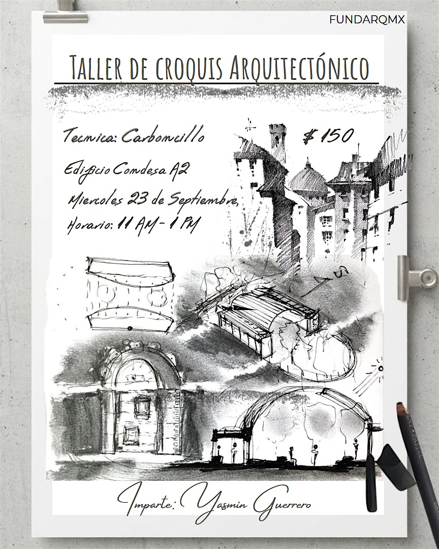 Taller de Croquis Arquitectónico en Carboncillo