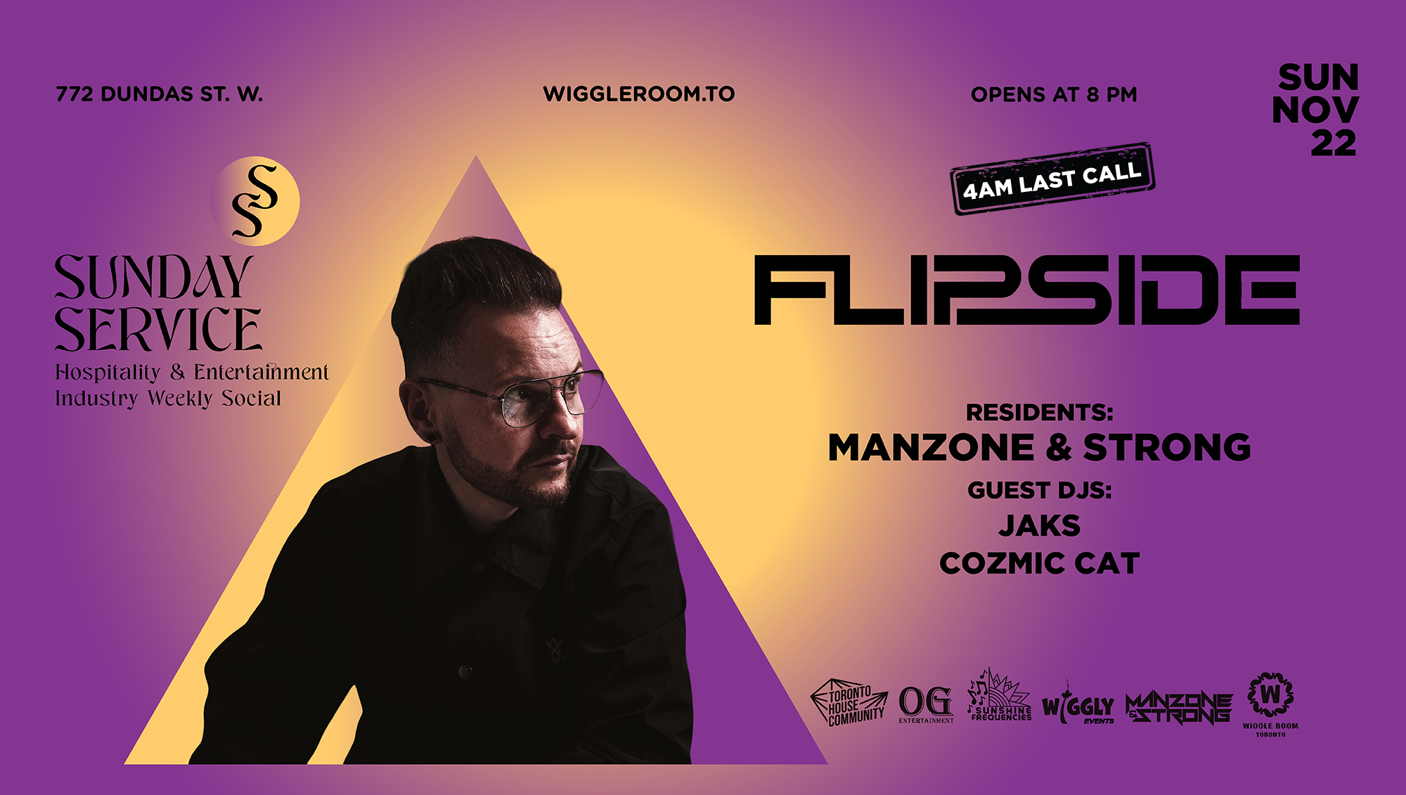 Sunday SerVice: Manzone & Strong - FLIPSIDE - 4AM LAST CALL