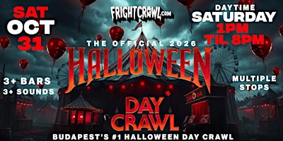 The Fright Crawl | Budapest Halloween Day Bar Crawl 2026 | Sat, Oct 31