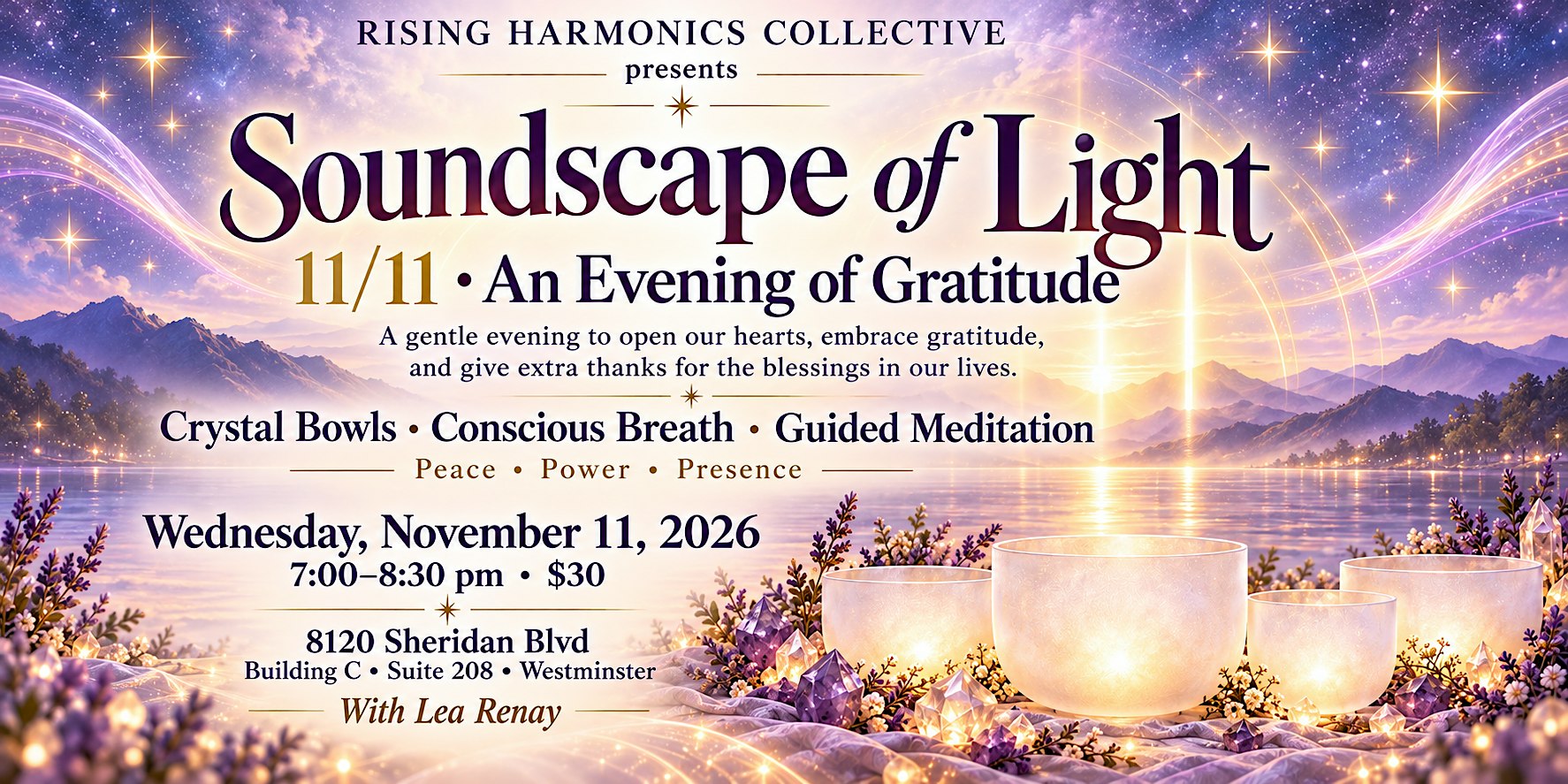 Soundscape of Light-An Evening of Gratitude