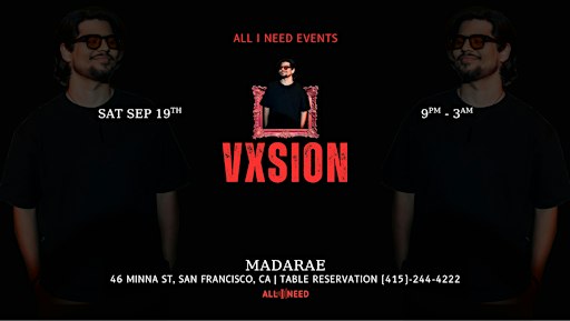 Free: VXSION (Afro House ) at MadaRae