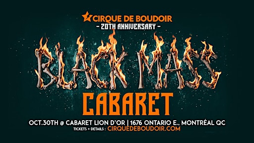Cirque De Boudoir Halloween 2026: BLACK MASS CABARET