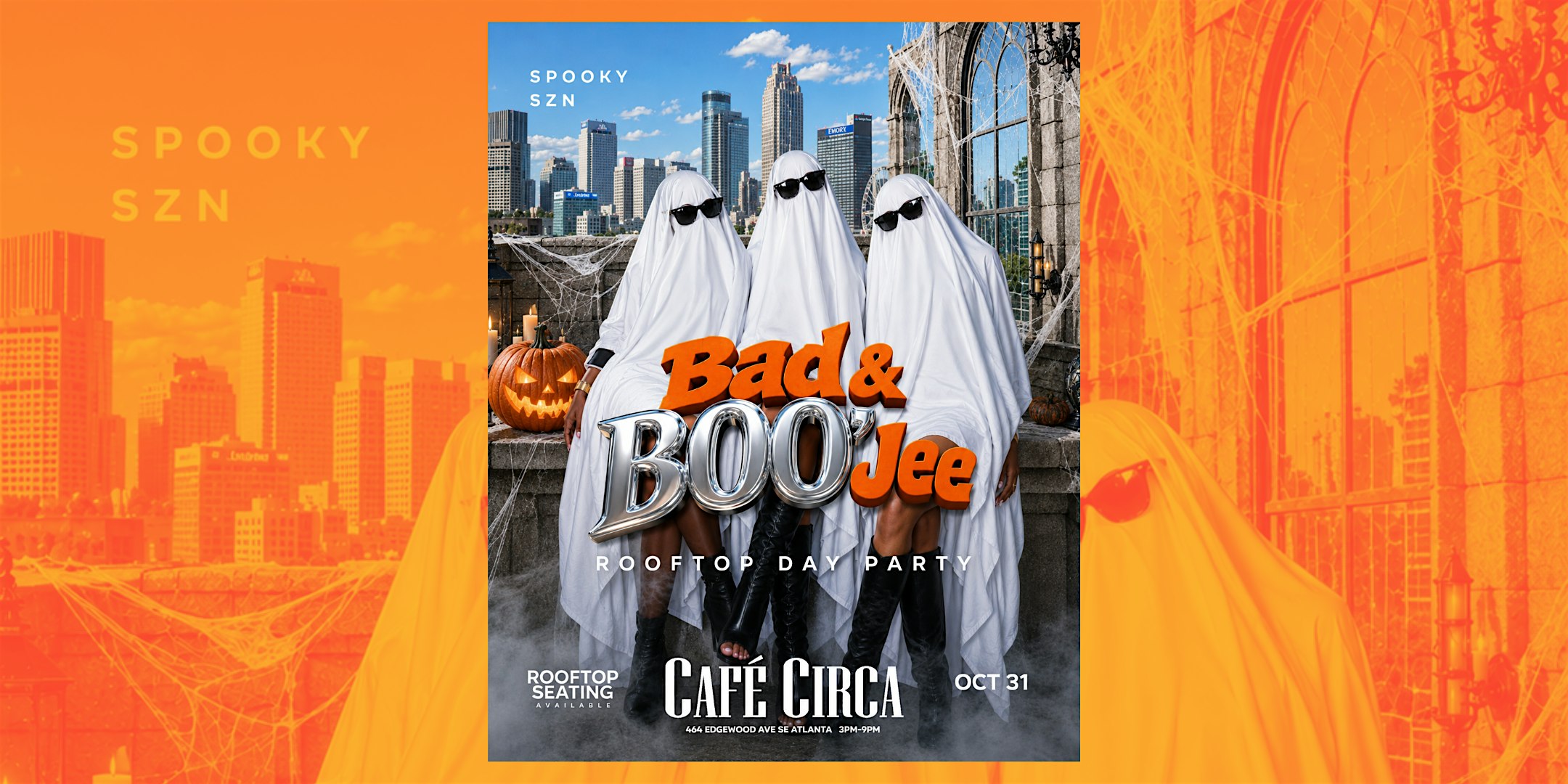 BAD & BOO'JEE HALLOWEEN ROOFTOP DAY PARTY| HALLOWEEN WKND