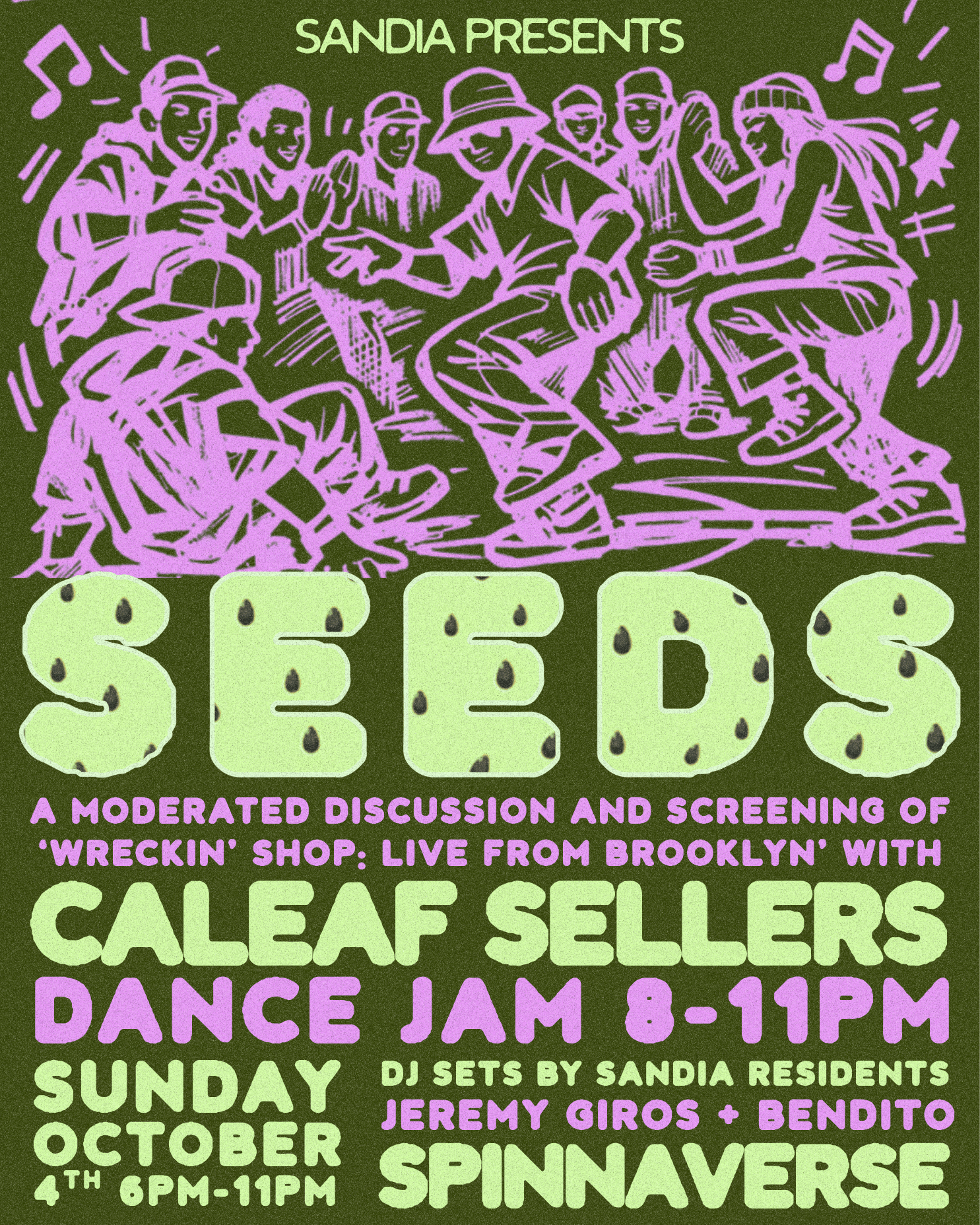 SanDia presents SEEDS: Caleaf Sellers, Bendito, Jeremy Giros