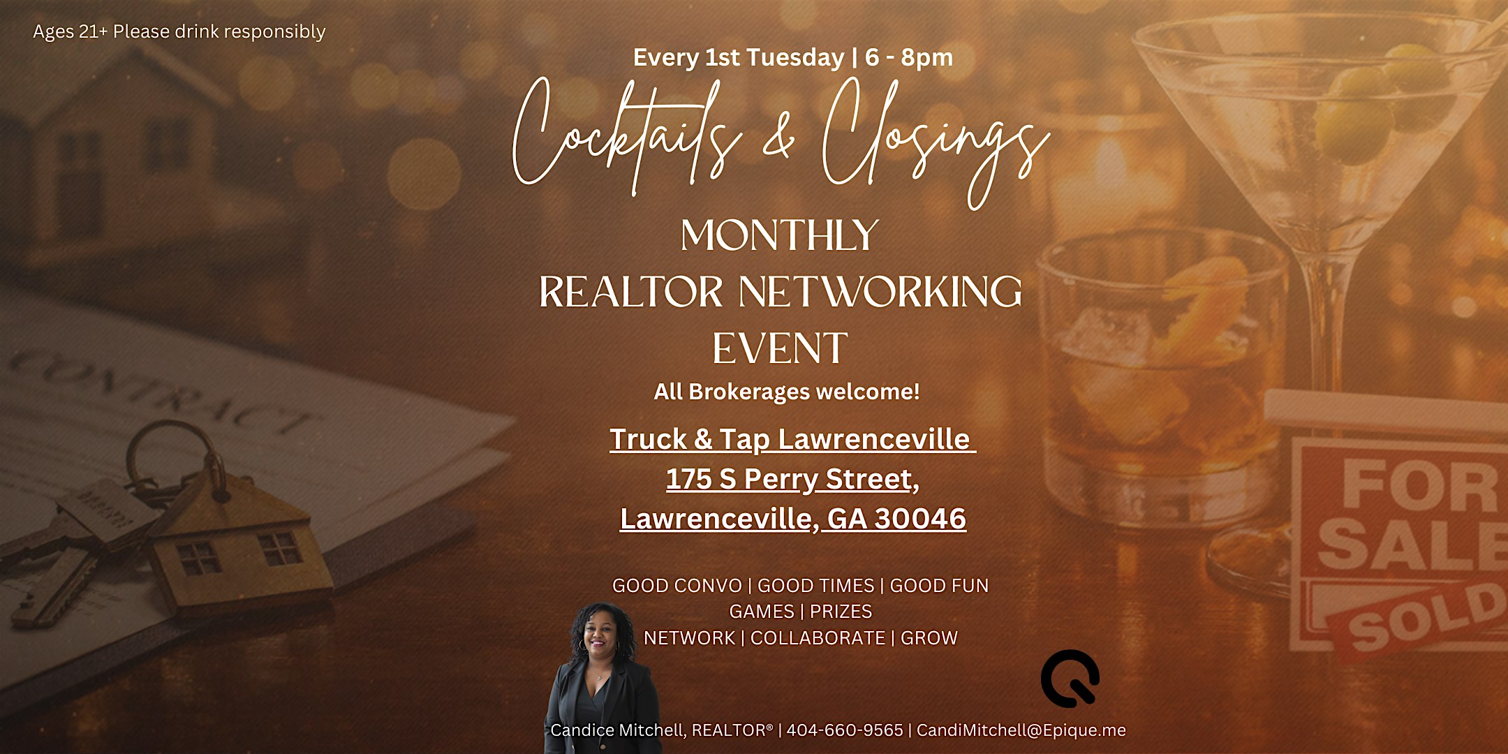 Cocktails & Closings | Gwinnett County Realtor Mixer