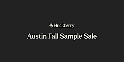 Huckberry Fall Sample Sale