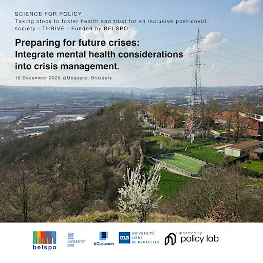 Integrate mental health considerations into crisis management in Belgium