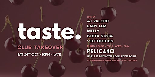 TASTE CLUB TAKEOVER: PELICANO