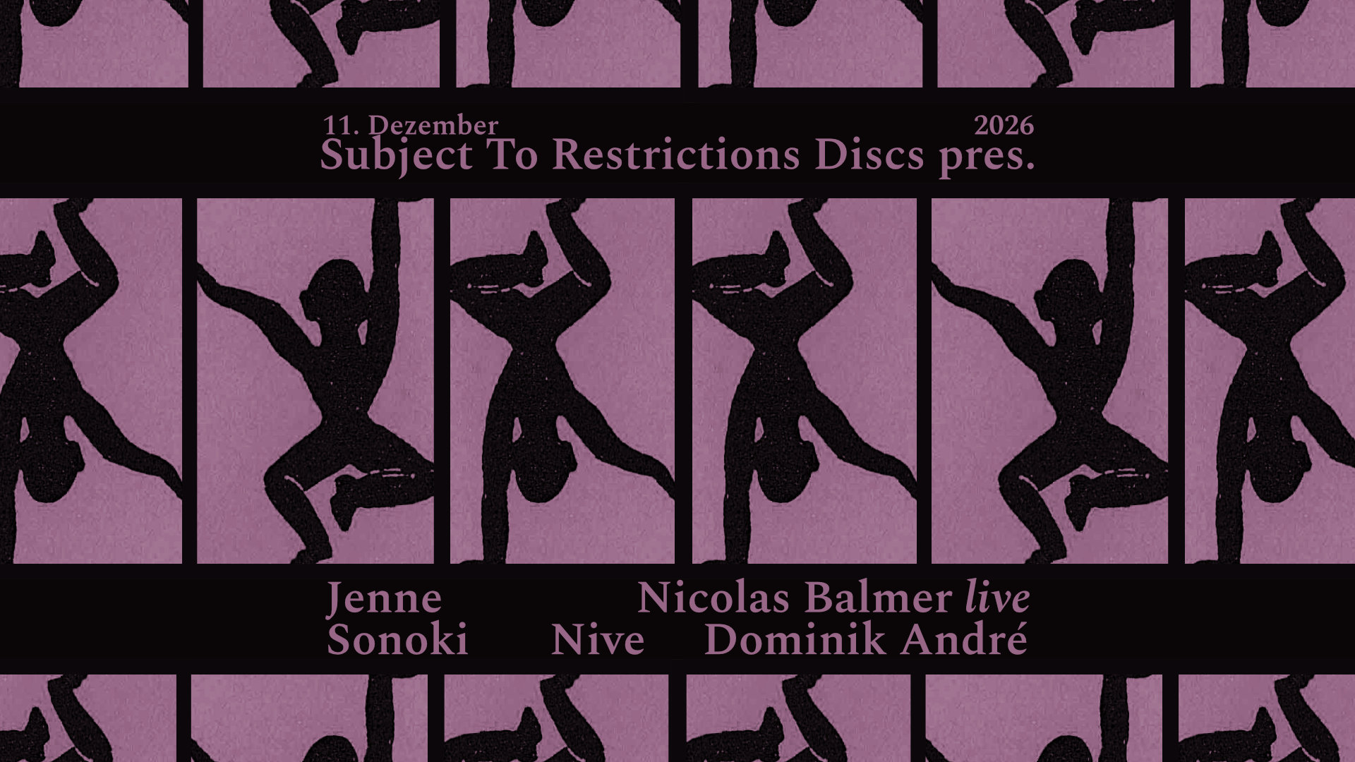 Subject To Restrictions Discs pres. Nicolas Balmer • Jenne • SONOKI • Nive • Dominik André
