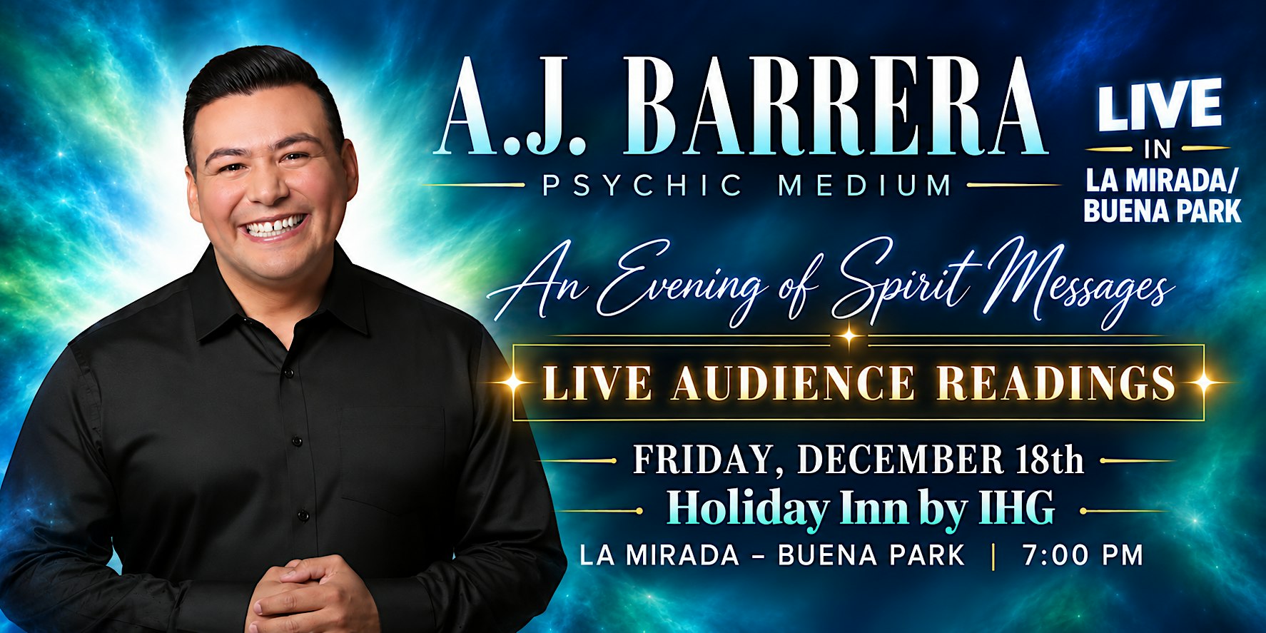 An Evening of Spirit Messages with Psychic Medium A.J. Barrera