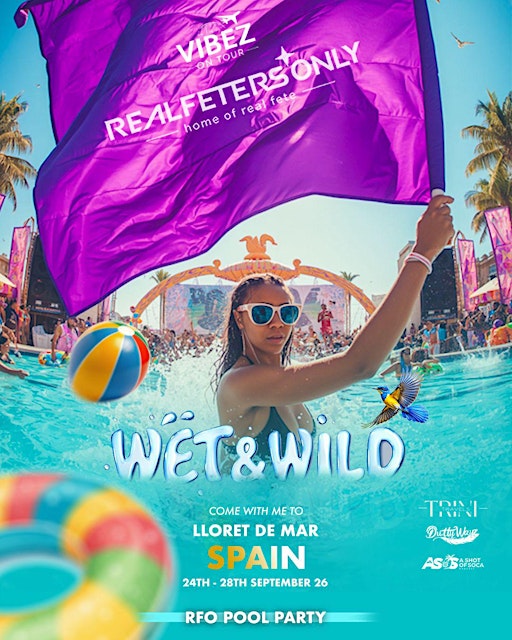 Fiesta Piscina Lloret de Mar | Dancehall • Afro • Soca | WET & WILD