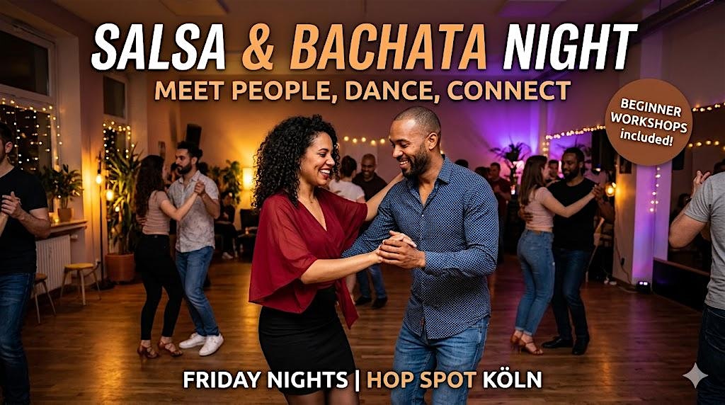 Freunde Kennenlernen: Salsa & Bachata Workshop für Anfänger inkl. Party