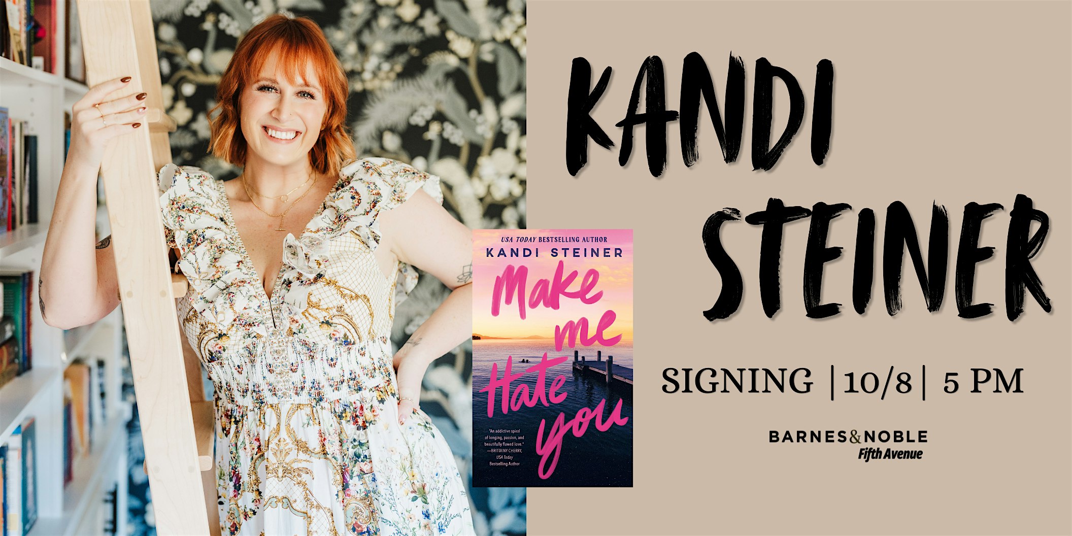 Signing with Kandi Steiner for  MAKE ME HATE YOU @ B&N 5th Ave, NYC
