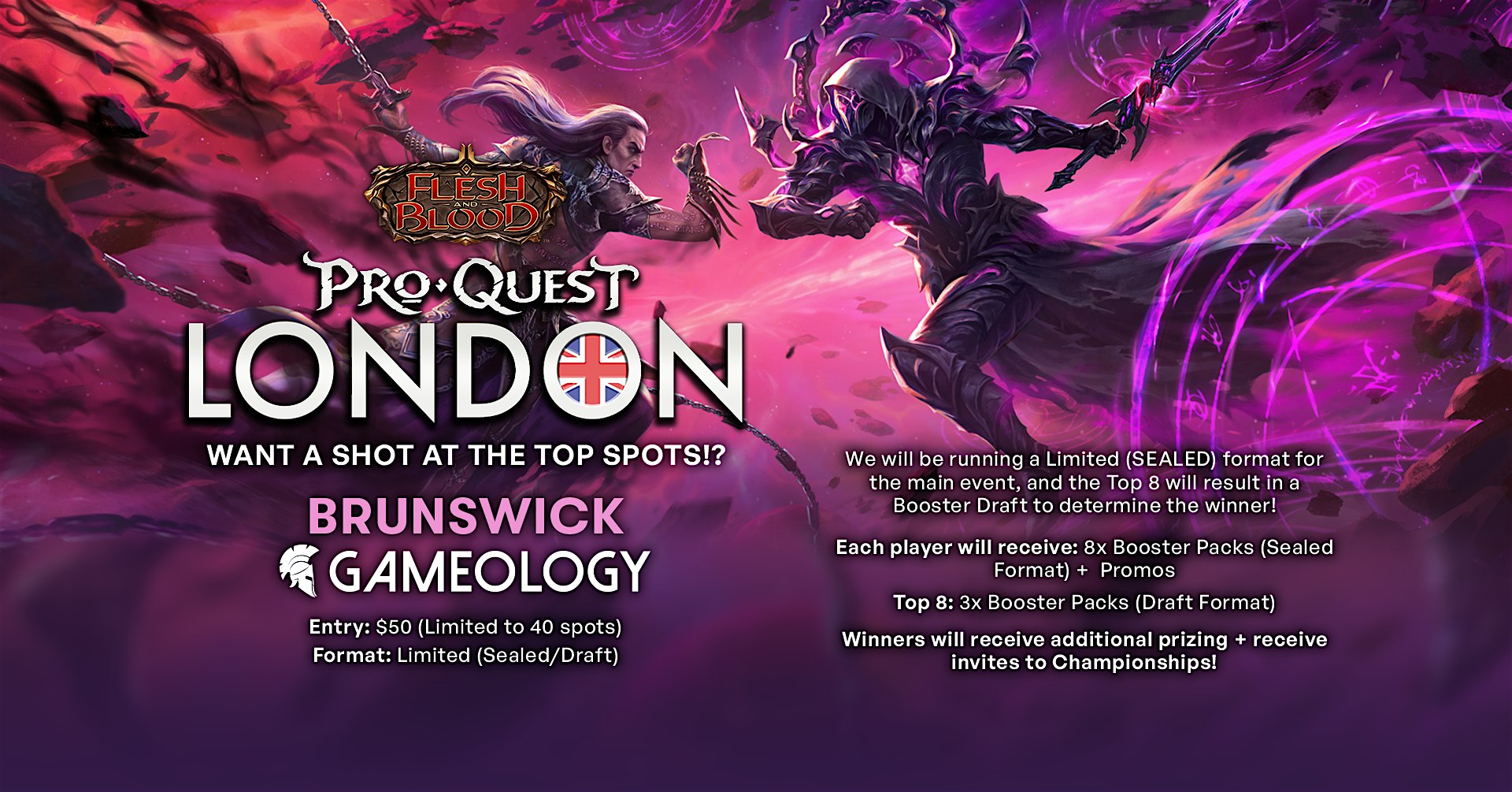 FLESH & BLOOD - Pro Quest London - Gameology BRUNSWICK - 27/09/26