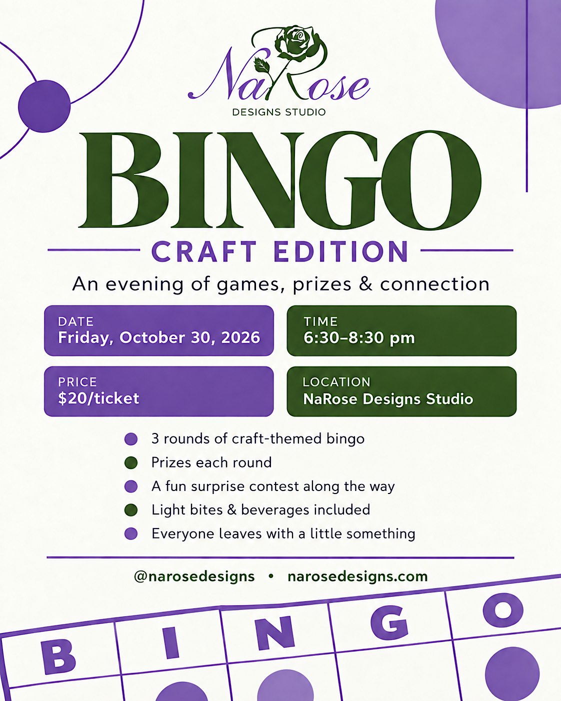 Bingo Night: Craft Edition