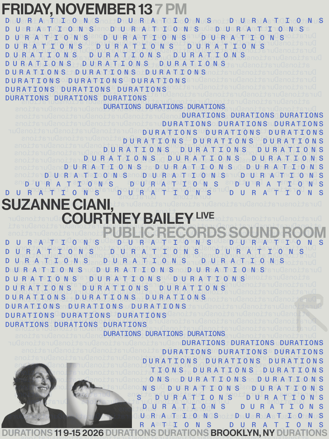 DURATIONS: Suzanne Ciani, Courtney Bailey