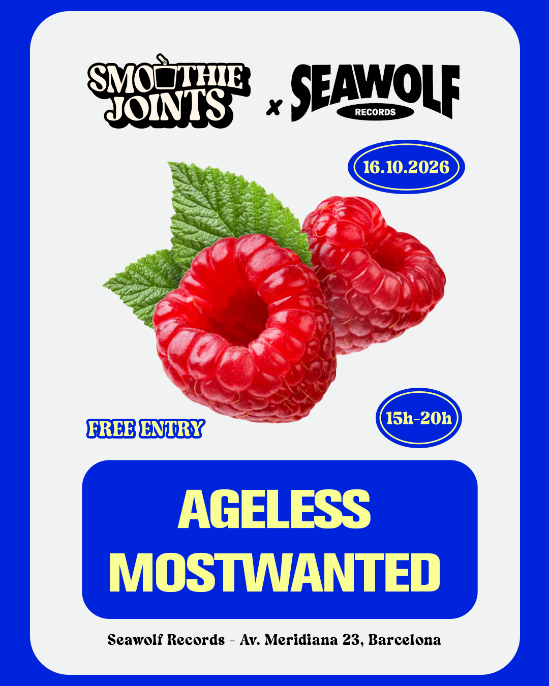 Smoothie Joints with AGELESS at Seawolf Records
