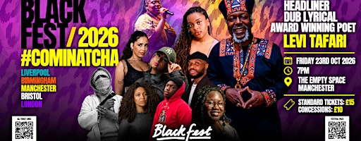 BlackFest 2026: Spoken Word Poetry Manchester ft. Levi Tafari