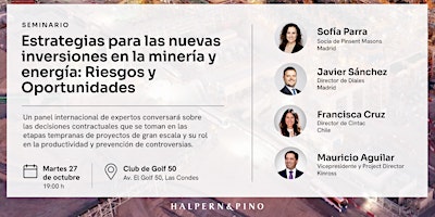 Seminario: Estrategias para las nuevas inversiones en la minería y energía