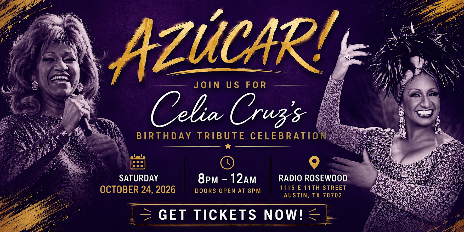 AZÚCAR! Celia Cruz Birthday Tribute Celebration