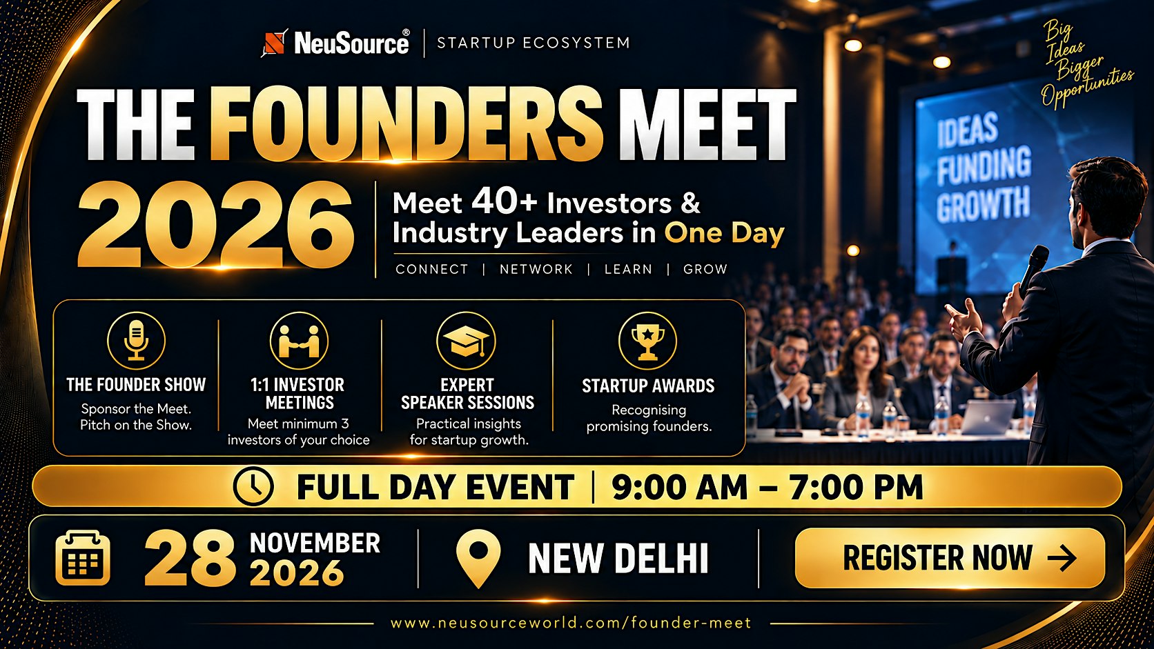 The Founders Meet, November 2026 Edition