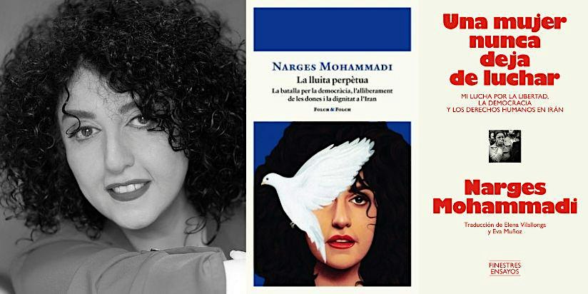 FINESTRES -  Narges Mohammadi, amb Taghi Rahmani i Txell Feixas