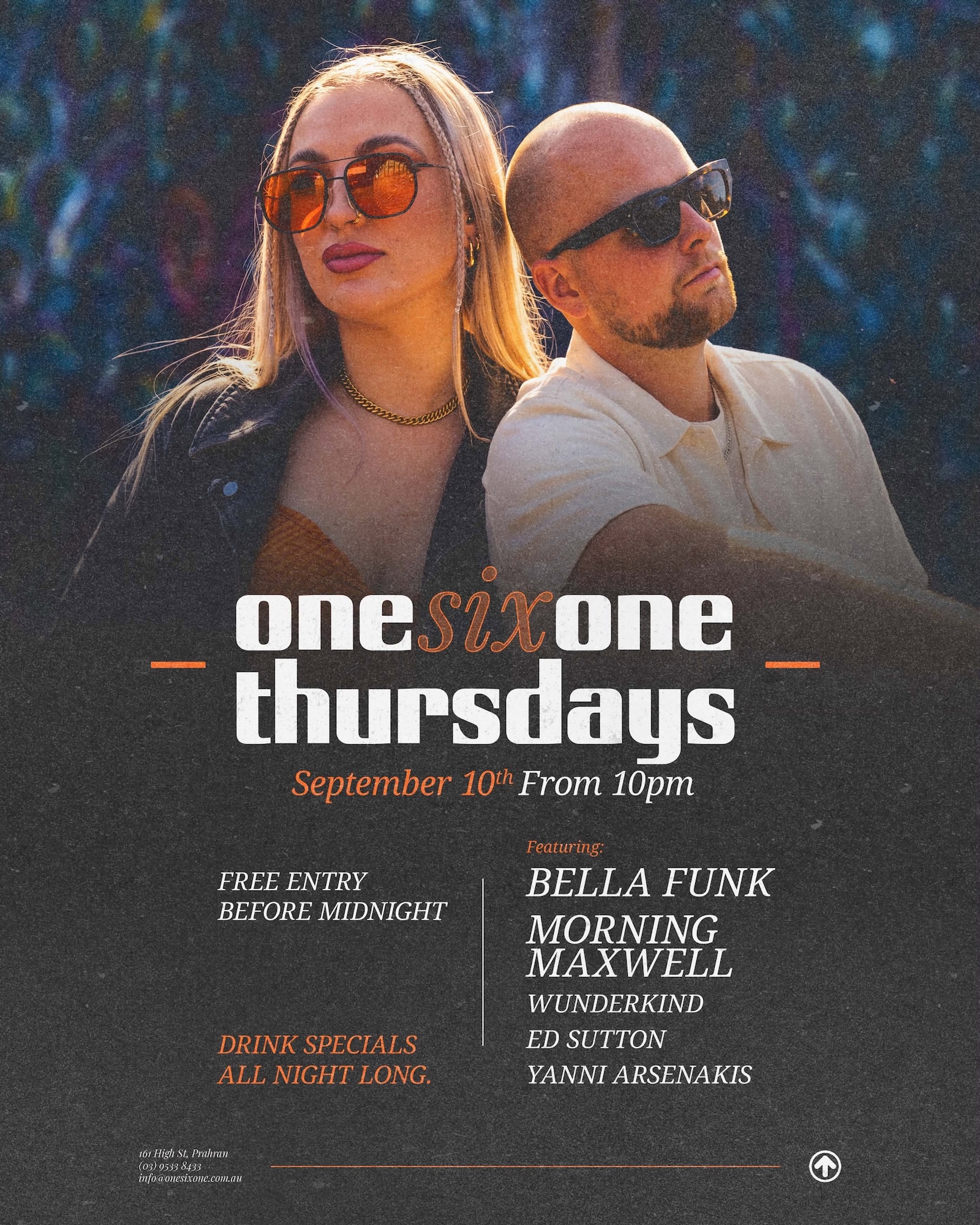 Bella Funk + Morning Maxwell - onesixone Thursday's