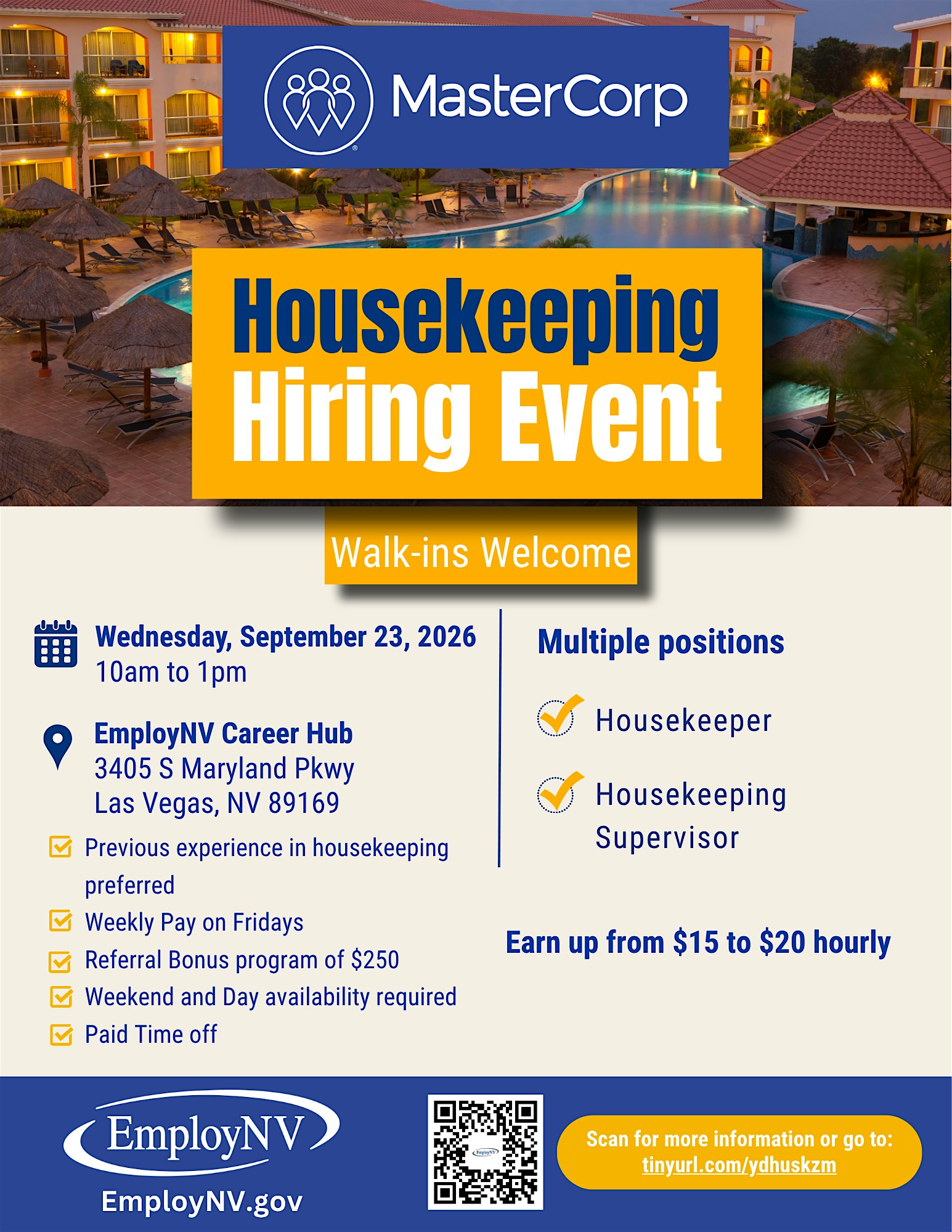 MasterCorp Hiring Event - Las Vegas