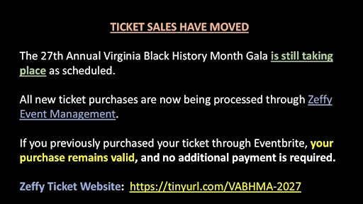 The 2027 Virginia Black History Month Gala